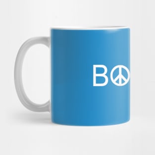 Peace, Love, and Books Mug